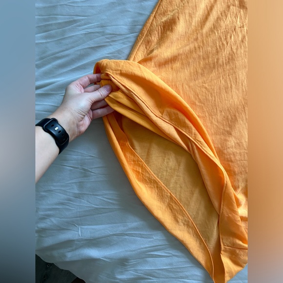 Express Orange Midi Dress - Picture 8 of 10